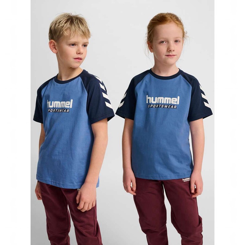 Dětské Tričko Hummel Jr Logo S/S Blankyt | 389133-191