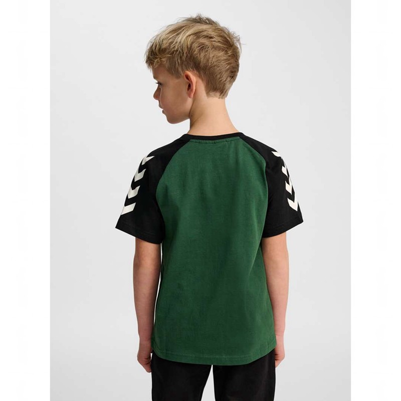 Dětské Tričko Hummel Jr Logo S/S Zelene | 201692-540