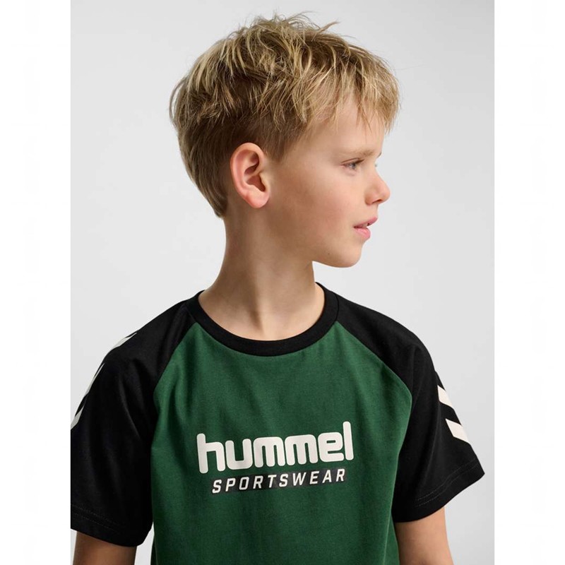 Dětské Tričko Hummel Jr Logo S/S Zelene | 201692-540