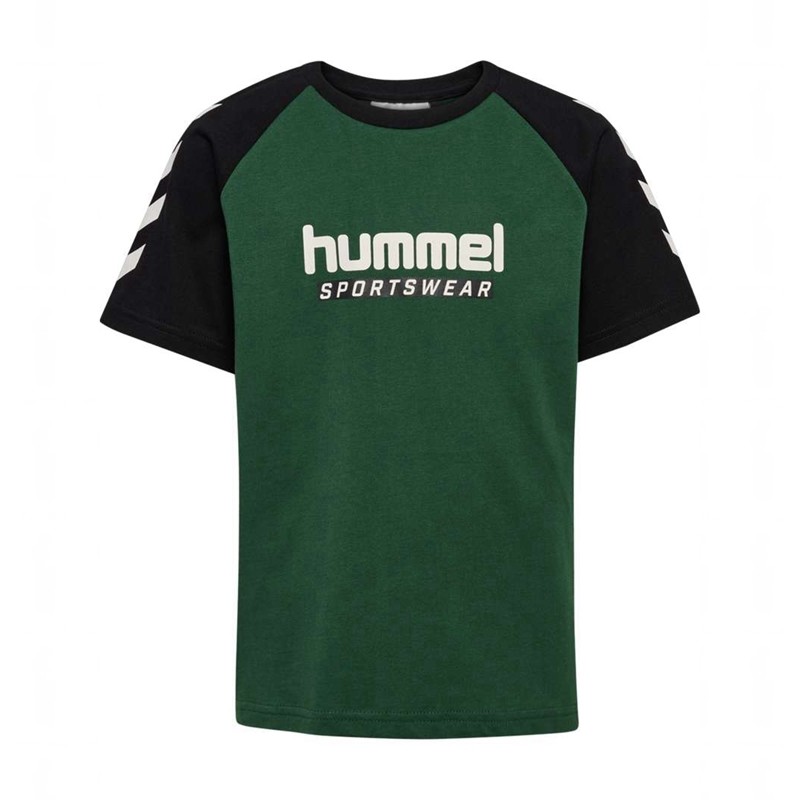 Dětské Tričko Hummel Jr Logo S/S Zelene | 201692-540