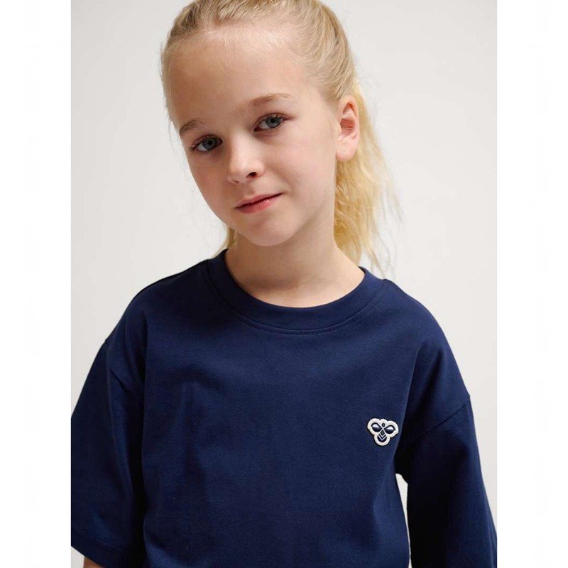 Dětské Tričko Hummel Jr Loose S/S Bee Tmavě Blankyt | 663811-238