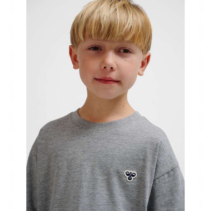 Dětské Tričko Hummel Jr Loose S/S Bee Šedé | 970861-502