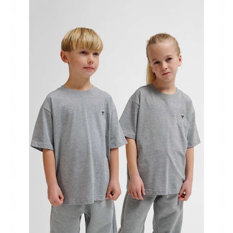 Dětské Tričko Hummel Jr Loose S/S Bee Šedé | 970861-502