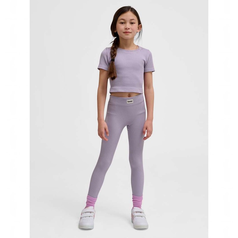 Dětské Tričko Hummel Jr Seamless Rib S/S Levandule | 223947-341