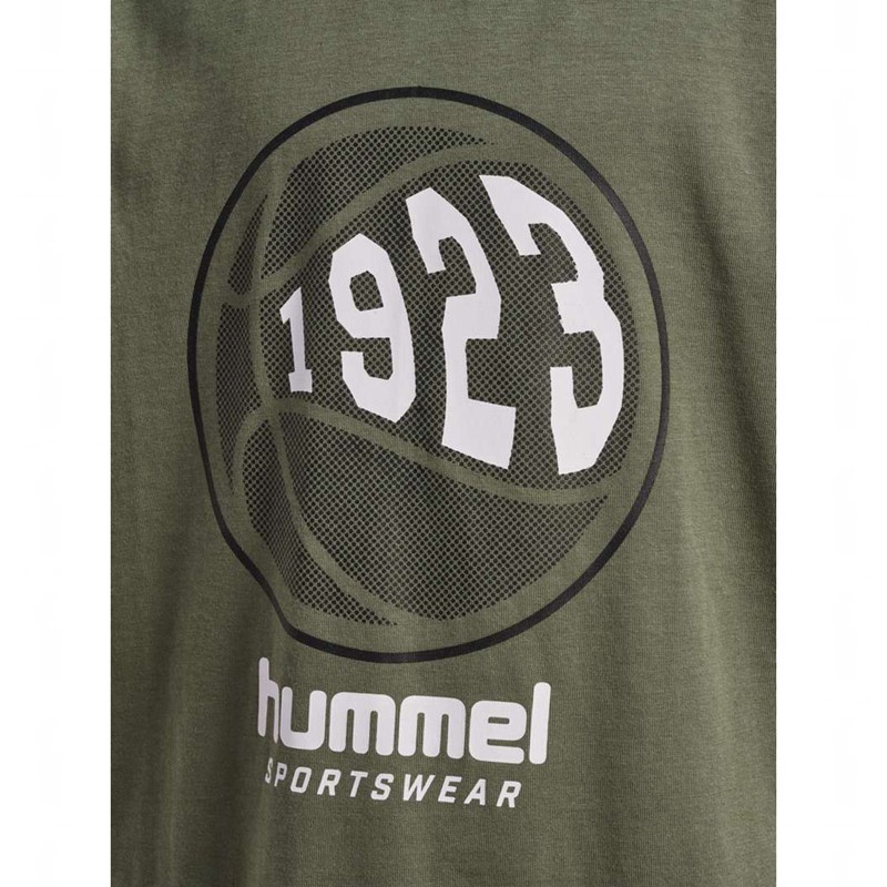 Dětské Tričko Hummel Leo S/S Olivy Zelené | 877082-861