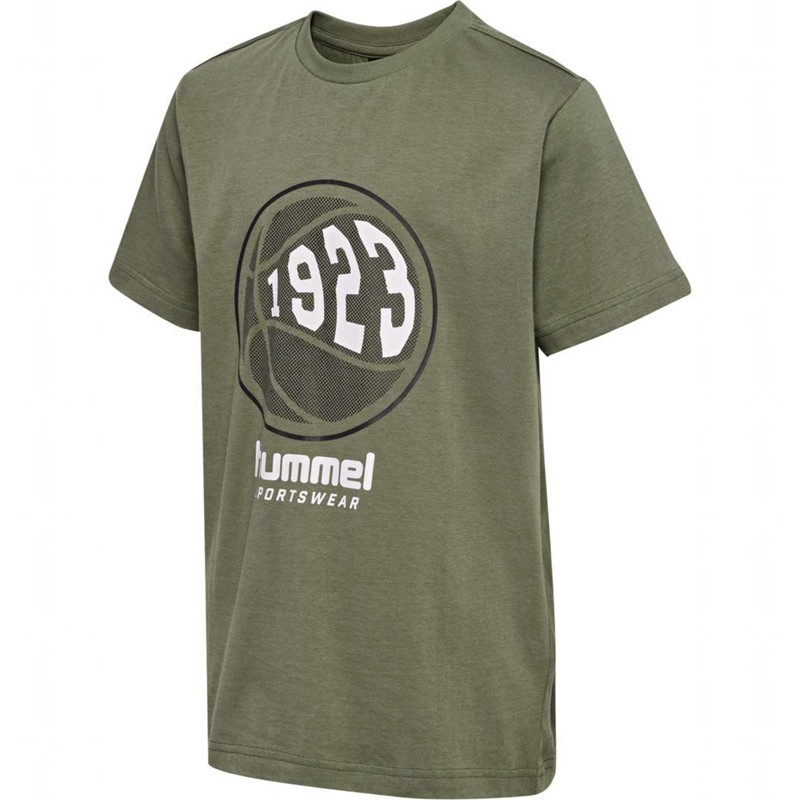 Dětské Tričko Hummel Leo S/S Olivy Zelené | 877082-861