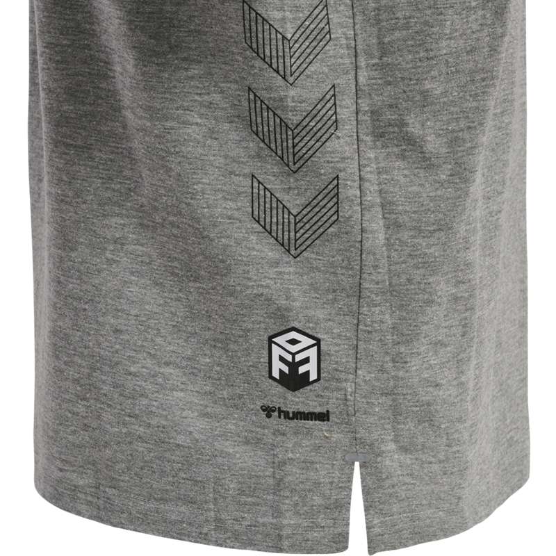 Dětské Tričko Hummel Move Grid Cotton S/S Kid Šedé | 669017-351