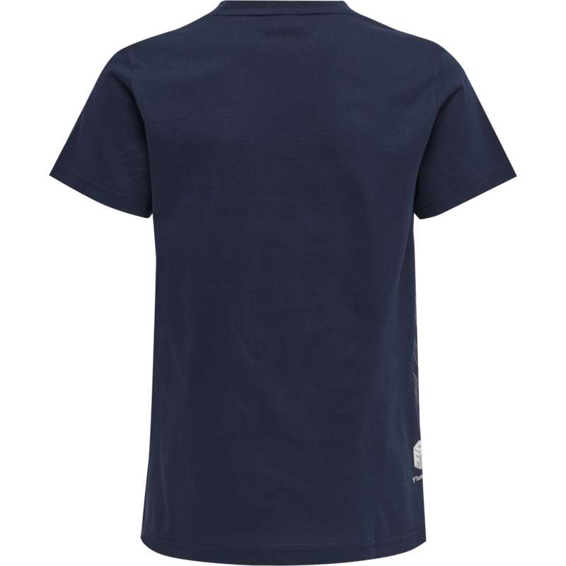 Dětské Tričko Hummel Move Grid Cotton S/S Kid Tmavě Blankyt | 027174-819