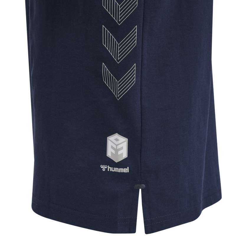 Dětské Tričko Hummel Move Grid Cotton S/S Kid Tmavě Blankyt | 027174-819