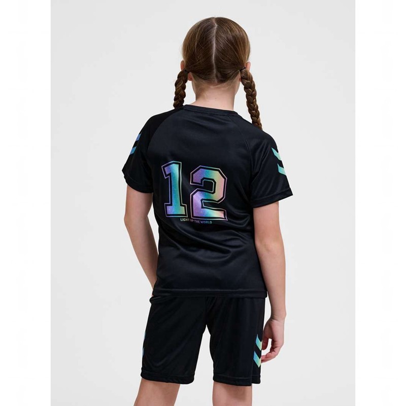 Dětské Tričko Hummel Shimmer S/S Černé | 978435-063