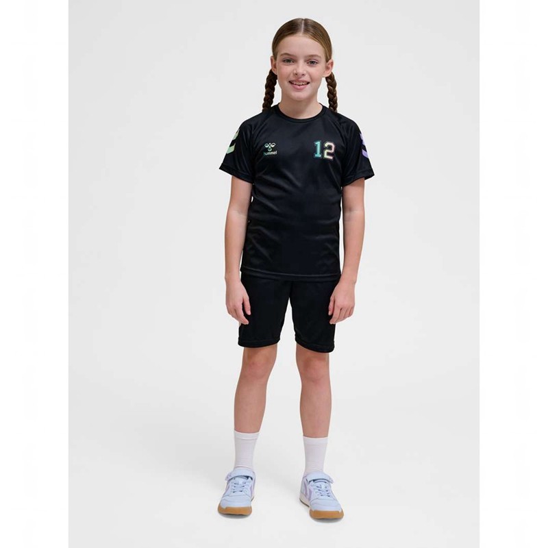 Dětské Tričko Hummel Shimmer S/S Černé | 978435-063