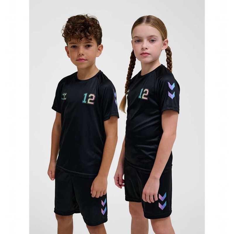 Dětské Tričko Hummel Shimmer S/S Černé | 978435-063