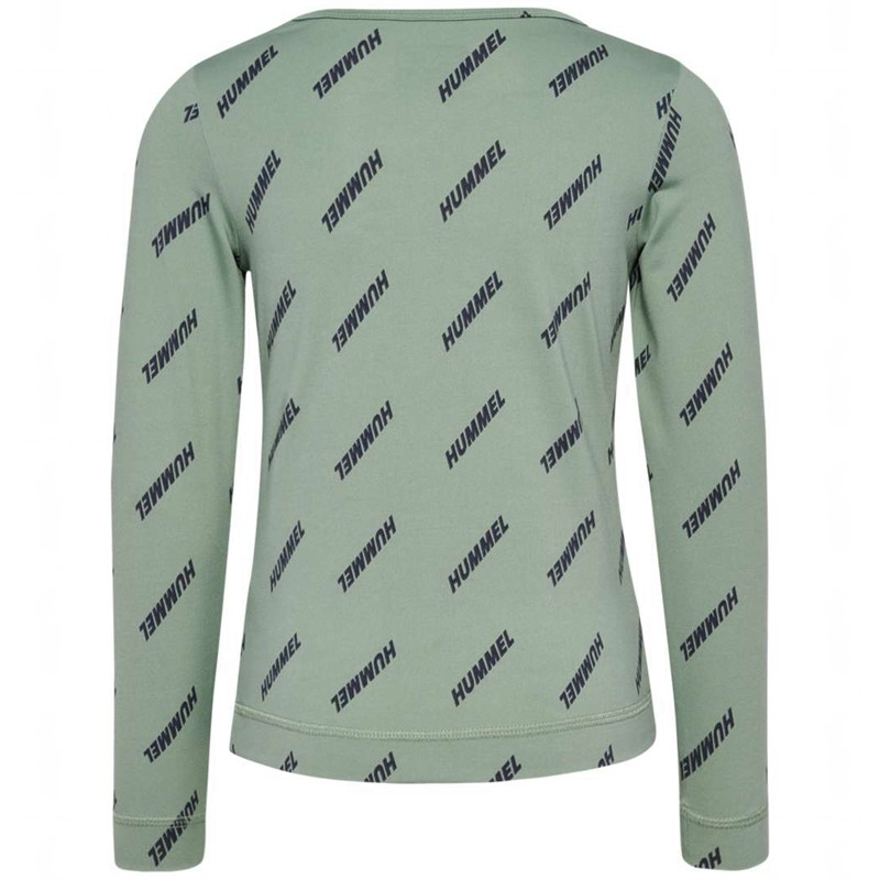 Dětské Tričko Hummel Silje Top L/S Zelene | 498457-746