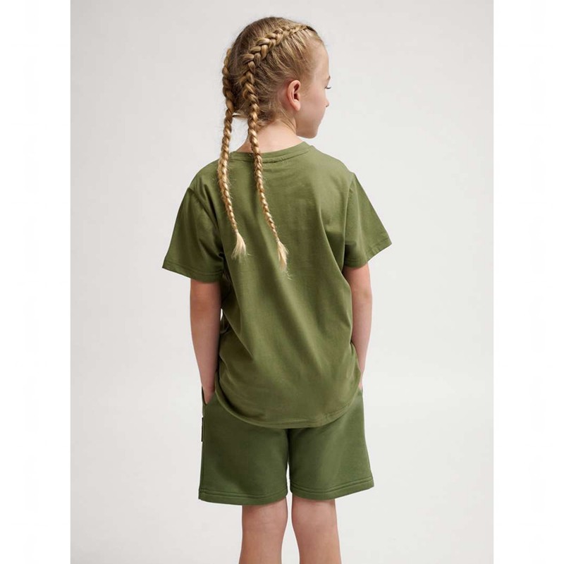 Dětské Tričko Hummel Tres S/S Olivy Zelené | 509120-422