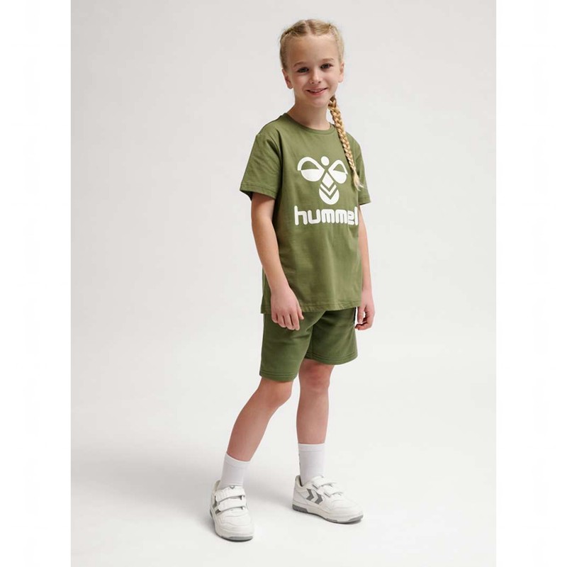 Dětské Tričko Hummel Tres S/S Olivy Zelené | 509120-422