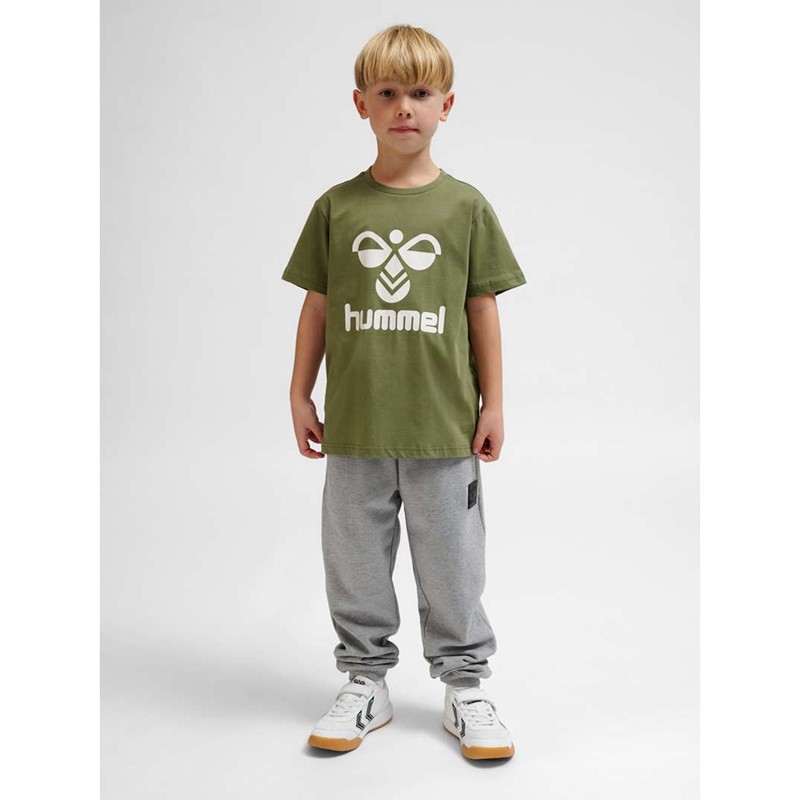 Dětské Tričko Hummel Tres S/S Olivy Zelené | 509120-422