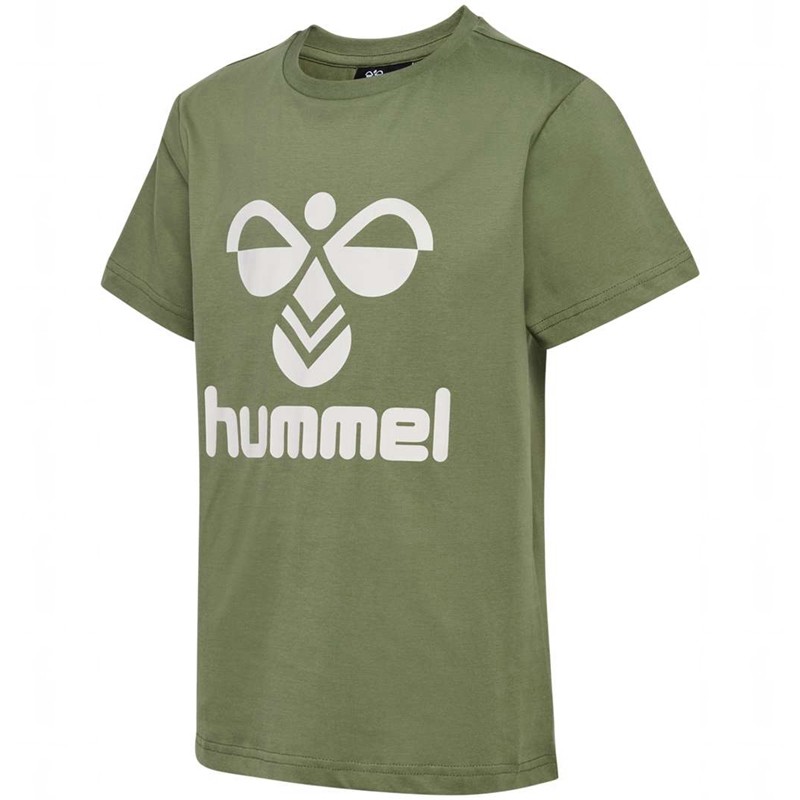Dětské Tričko Hummel Tres S/S Olivy Zelené | 509120-422