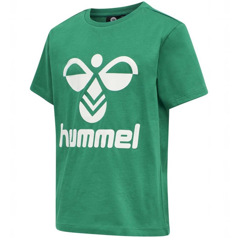 Dětské Tričko Hummel Tres S/S Zelene | 231894-585