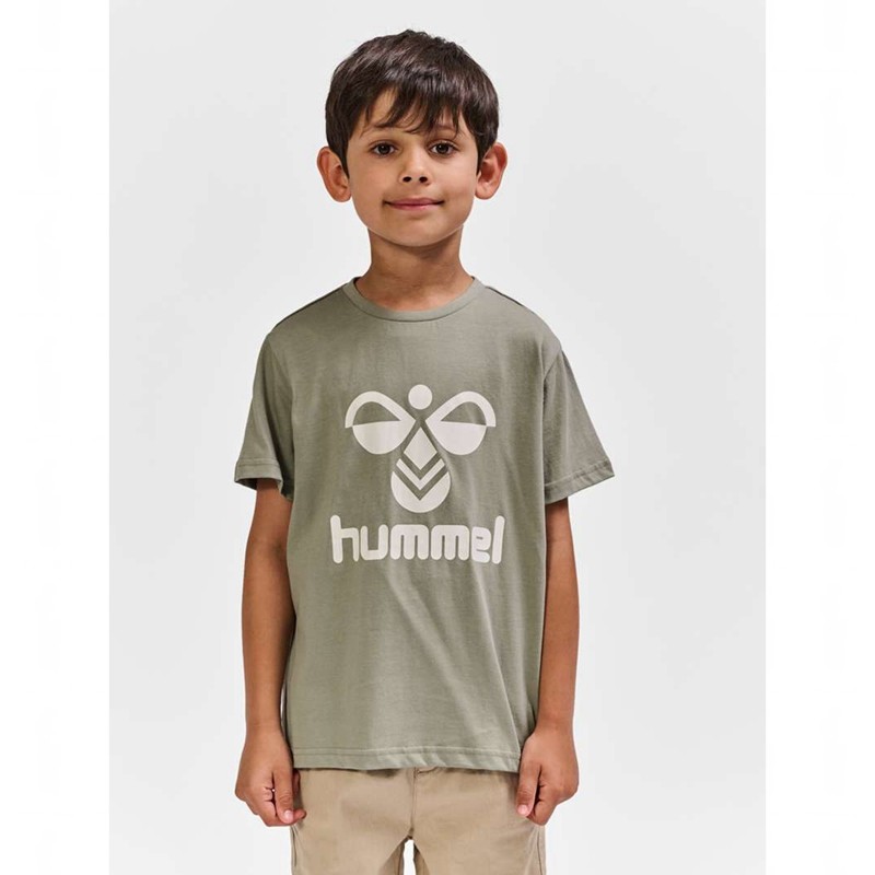 Dětské Tričko Hummel Tres S/S Šedé | 800142-519