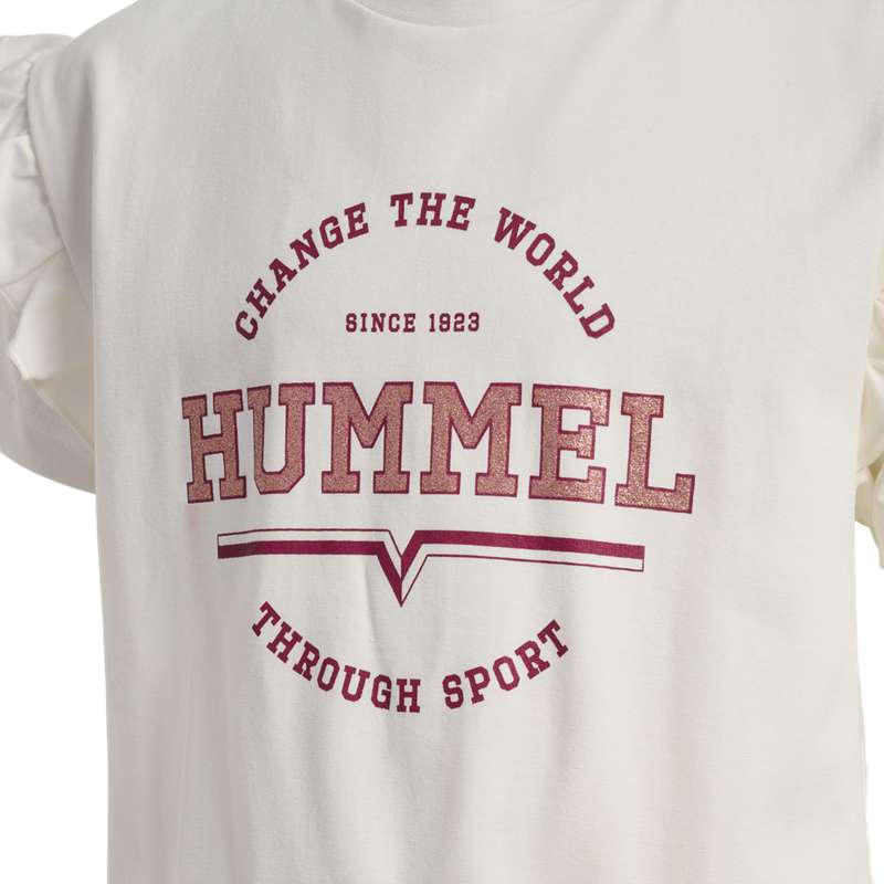 Dětské Tričko Hummel Violet S/S Bílé | 815961-291