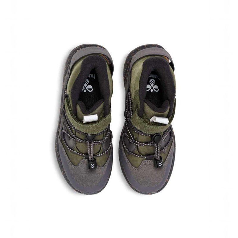 Dětské Zimní Boty Hummel Reach Conquer Mid Tex Jr Olivy Zelené | 572107-701