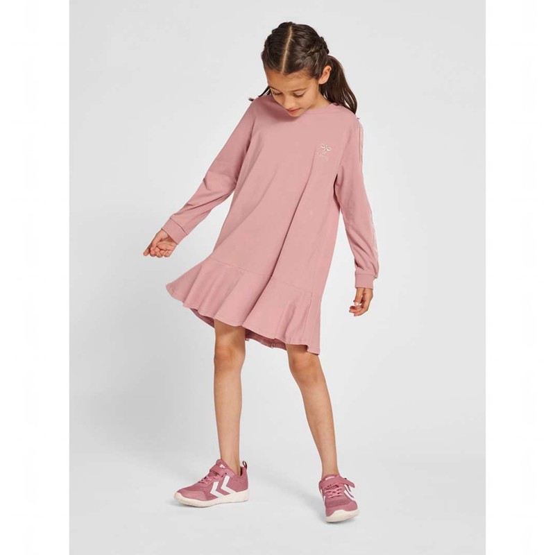 Dětské Šaty Hummel Evelyn L/S Růžové | 151709-854