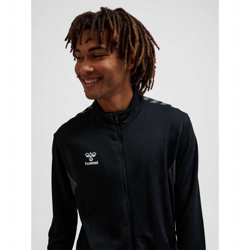 Pánské Bundy Hummel Authentic Pl Zip Černé | 145554-402