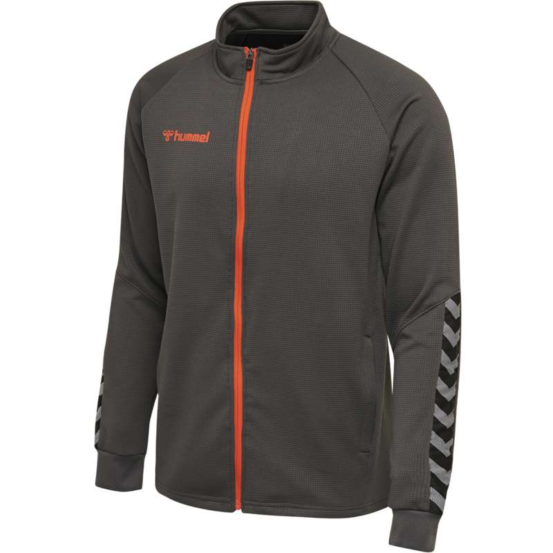 Pánské Bundy Hummel Authentic Poly Zip Čokolády | 229931-143