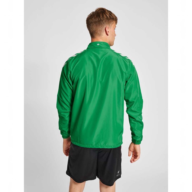 Pánské Bundy Hummel Core Xk Micro Zip Zelene | 054090-899