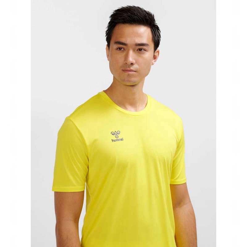 Pánské Bundy Hummel Essential S/S Žluté | 434257-474