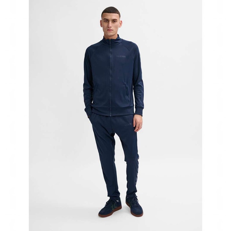 Pánské Bundy Hummel Legacy Sune Poly Zip Tmavě Blankyt | 275900-148