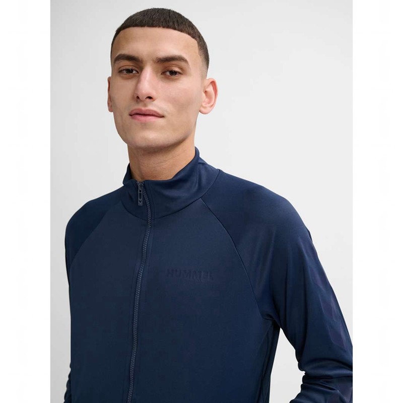 Pánské Bundy Hummel Legacy Sune Poly Zip Tmavě Blankyt | 275900-148