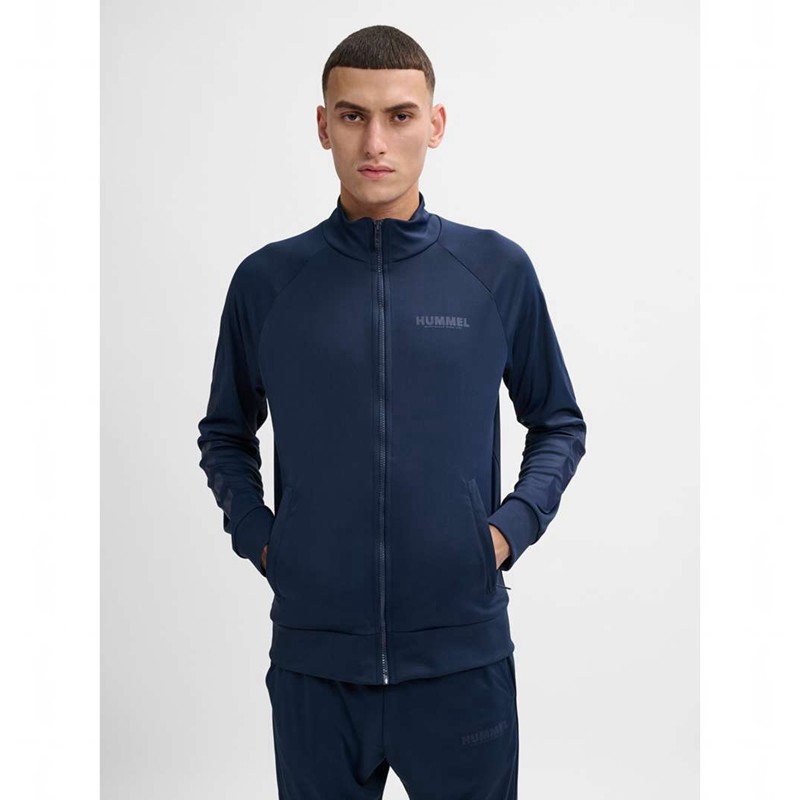 Pánské Bundy Hummel Legacy Sune Poly Zip Tmavě Blankyt | 275900-148