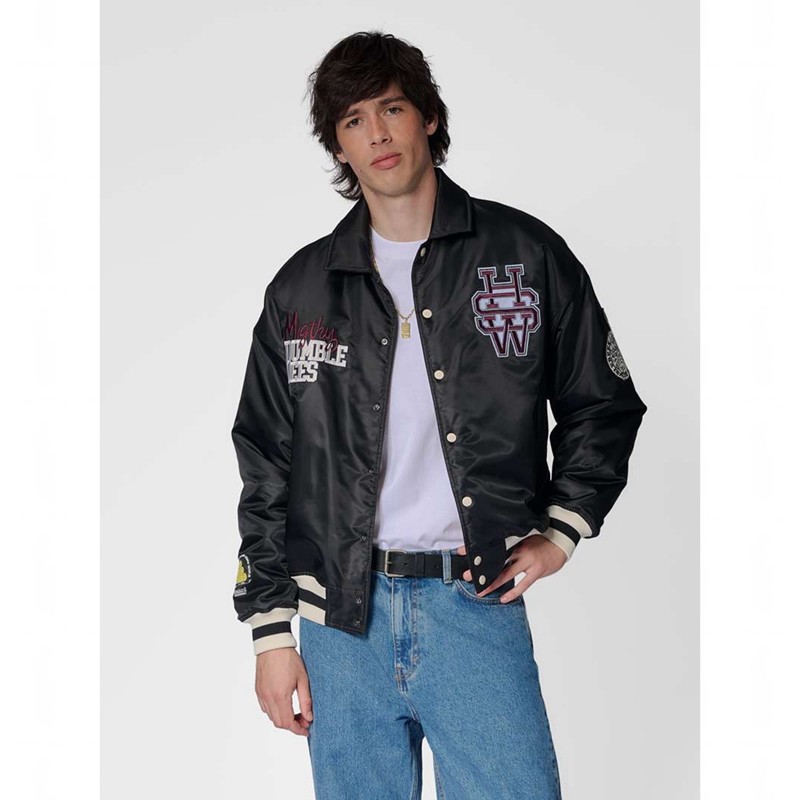 Pánské Bundy Hummel Letterman Sportswear Černé | 522252-423
