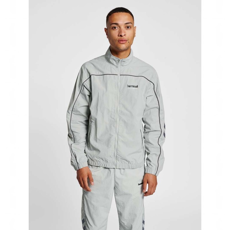 Pánské Bundy Hummel Lgc Celab Wov Zip Šedé | 134612-875
