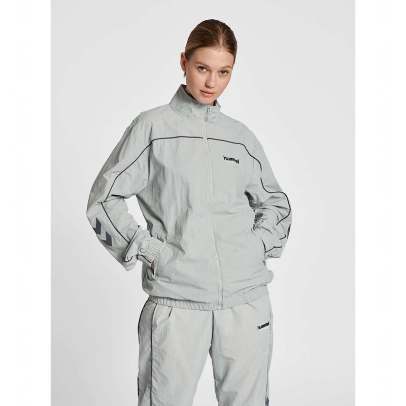 Pánské Bundy Hummel Lgc Celab Wov Zip Šedé | 134612-875