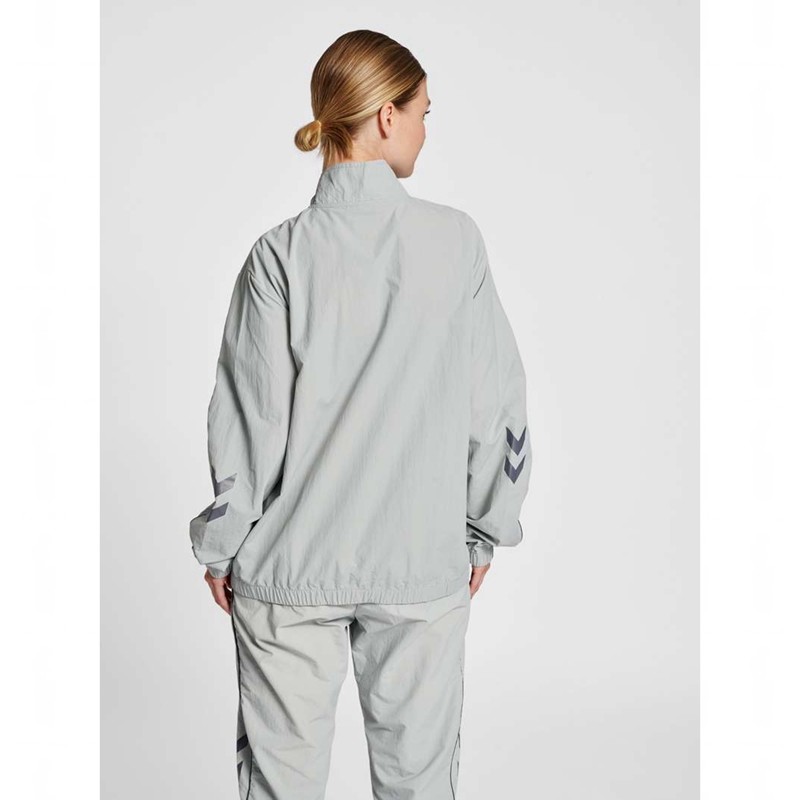 Pánské Bundy Hummel Lgc Celab Wov Zip Šedé | 134612-875