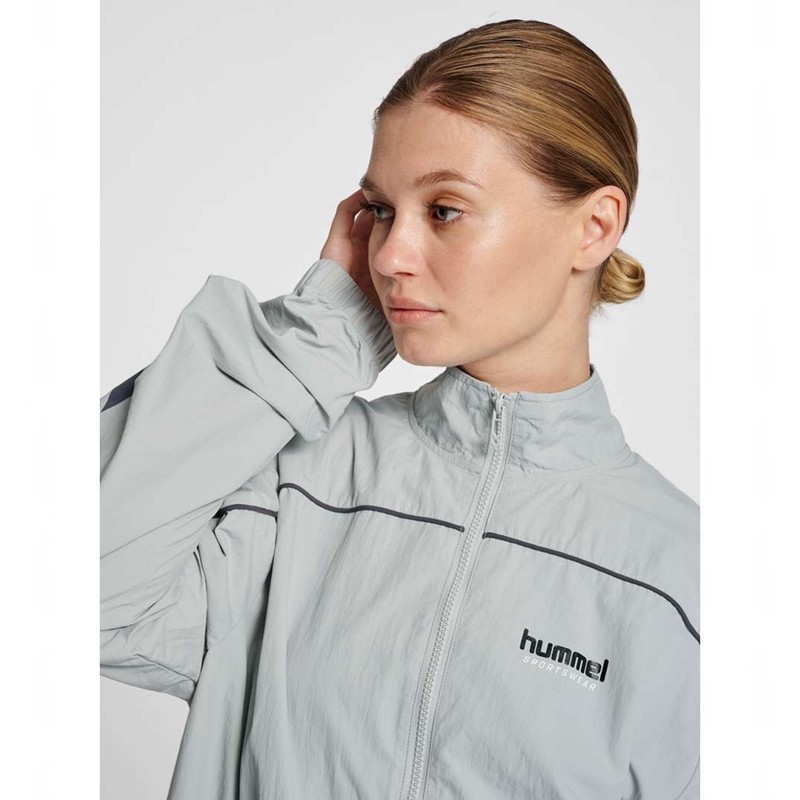 Pánské Bundy Hummel Lgc Celab Wov Zip Šedé | 134612-875