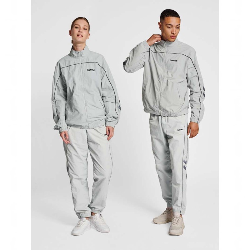 Pánské Bundy Hummel Lgc Celab Wov Zip Šedé | 134612-875