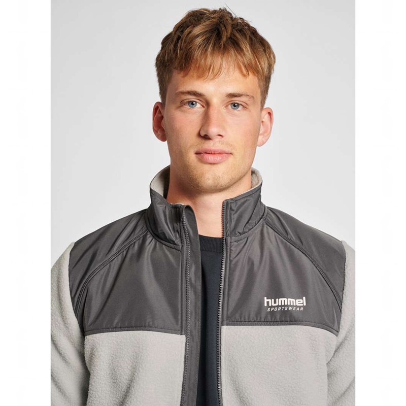 Pánské Bundy Hummel Lgc Charley Fleece Šedé | 216175-790