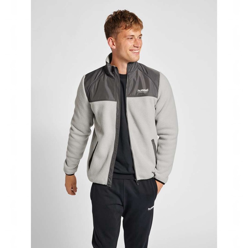 Pánské Bundy Hummel Lgc Charley Fleece Šedé | 216175-790