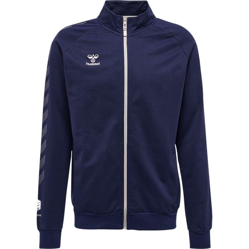 Pánské Bundy Hummel Move Grid Cotton Zip Tmavě Blankyt | 282614-433