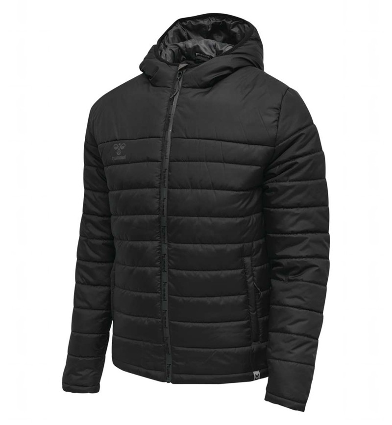 Pánské Bundy Hummel North Quilted Hood Černé | 143599-773