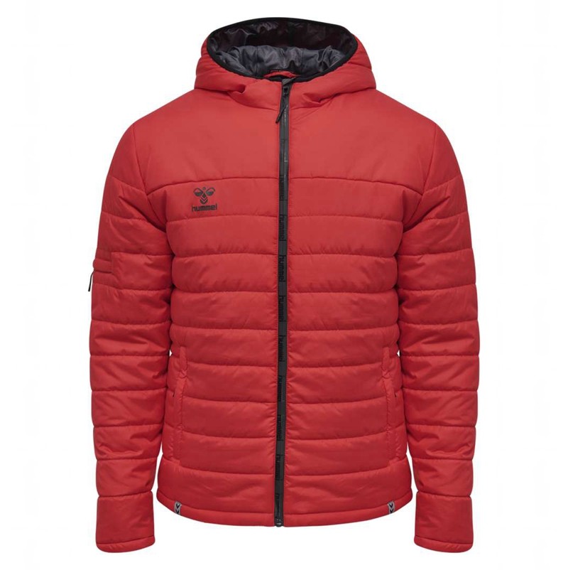 Pánské Bundy Hummel North Quilted Hood Červené | 415533-589