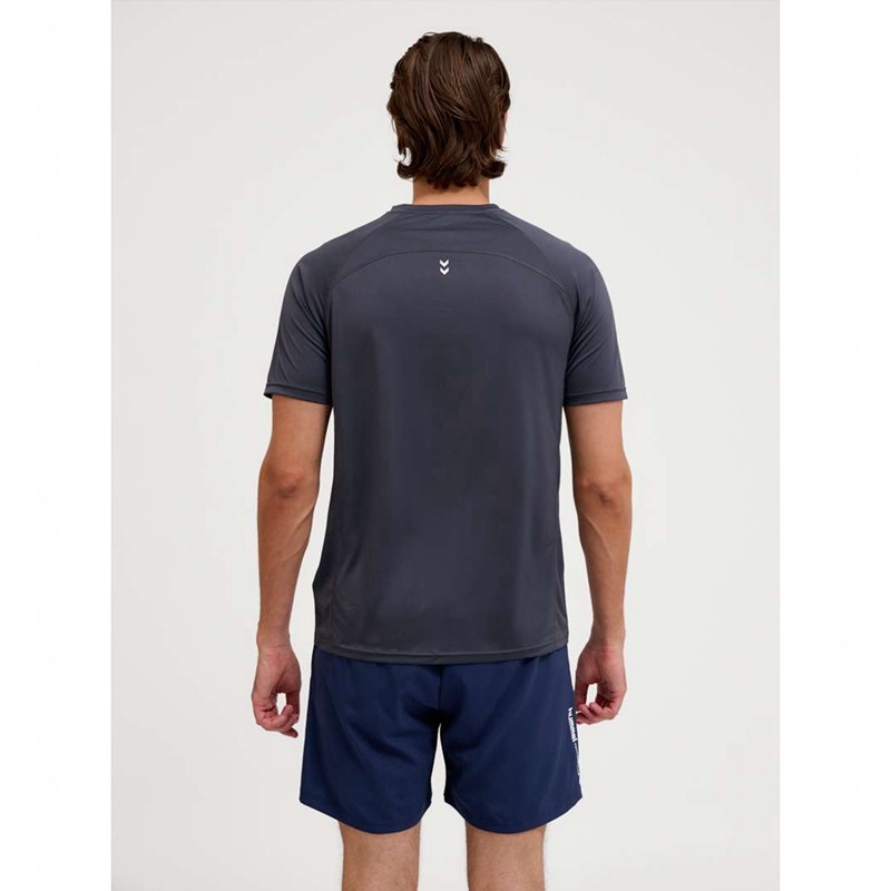 Pánské Bundy Hummel Pulse Workout S/S Černé | 737268-691