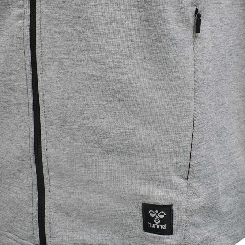 Pánské Bundy Hummel Tropper Zip Šedé | 828573-608