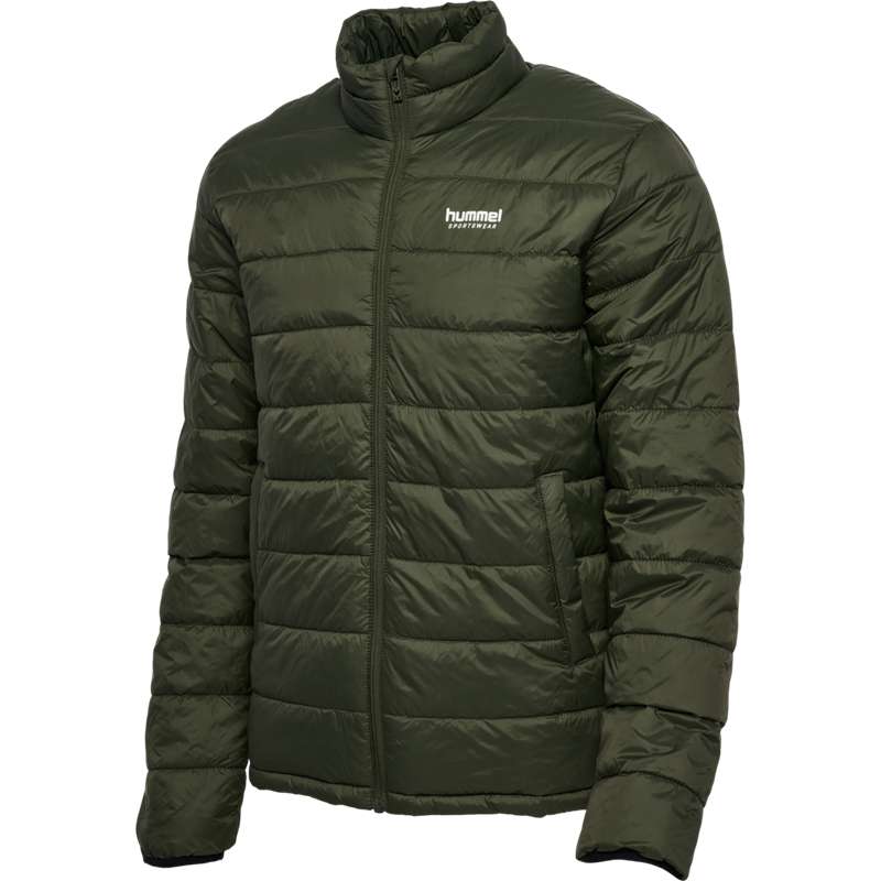 Pánské Bundy Hummel Wind Puff Olivy Zelené | 974072-399