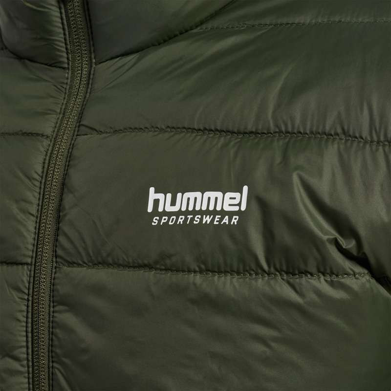 Pánské Bundy Hummel Wind Puff Olivy Zelené | 974072-399