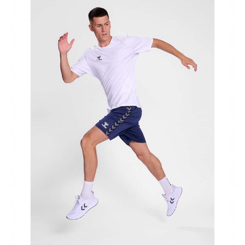 Pánské Dres Hummel Essential S/S Bílé | 226521-257