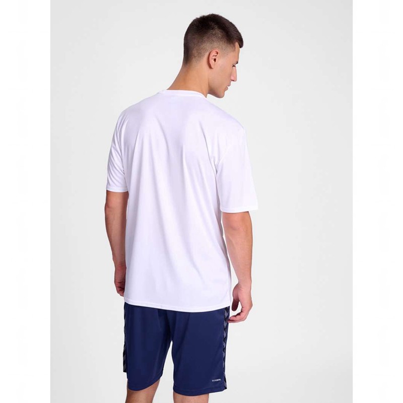 Pánské Dres Hummel Essential S/S Bílé | 226521-257